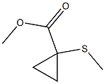 Cyclopropanecarboxylic acid, 1-(methylthio)-, methyl ester (6CI) Structure