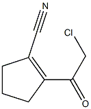 1-Cyclopentene-1-carbonitrile, 2-chloroacetyl- (6CI) Structure