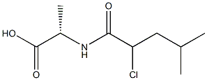 Alanine,  N-(2-chloro-4-methylvaleryl)-  (6CI) Structure