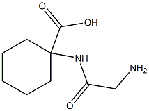 Cyclohexanecarboxylic acid, 1-(2-aminoacetamido)- (6CI) Structure