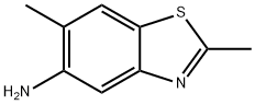 2,6-二甲基-5-苯并噻唑胺 结构式