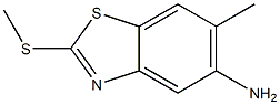 Benzothiazole, 5-amino-6-methyl-2-(methylthio)- (6CI) 结构式