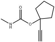 Carbamic acid, methyl-, 1-ethynylcyclopentyl ester (6CI) Structure