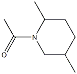 Piperidine, 1-acetyl-2,5-dimethyl- (6CI) Structure