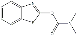Carbamic acid, dimethyl-, 2-benzothiazolyl ester (6CI) Structure