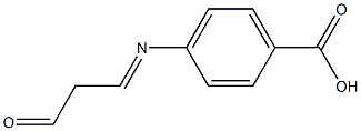Benzoic acid, p-(2-formylethylideneamino)- (6CI) Structure