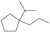 Cyclopentylamine, N,N-dimethyl-1-propyl- (6CI) 结构式