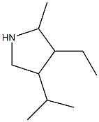 Pyrrolidine, 3-ethyl-4-isopropyl-2-methyl- (6CI) 结构式