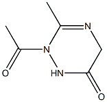 as-Triazin-6(1H)-one, 2-acetyl-2,5-dihydro-3-methyl- (6CI) 结构式