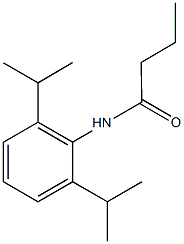 N-(2,6-diisopropylphenyl)butanamide Structure