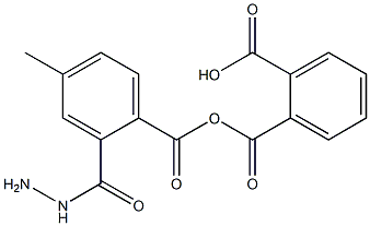 2-(2-(4-甲基苯甲酰基)肼-1-羰基)苯甲酸 结构式
