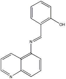 2-[(5-quinolinylimino)methyl]phenol Structure