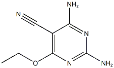 2,4-diamino-6-ethoxy-5-pyrimidinecarbonitrile Structure