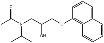 N-アセチルプロプラノロール 化学構造式