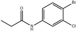 N-(4-bromo-3-chlorophenyl)propanamide 结构式