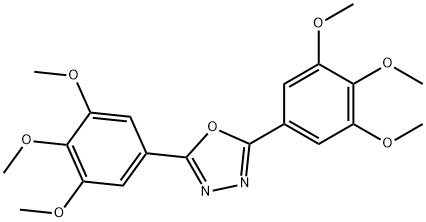 2,5-bis(3,4,5-trimethoxyphenyl)-1,3,4-oxadiazole Structure
