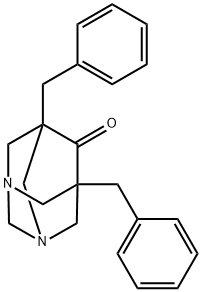 5,7-dibenzyl-1,3-diazatricyclo[3.3.1.1~3,7~]decan-6-one Structure