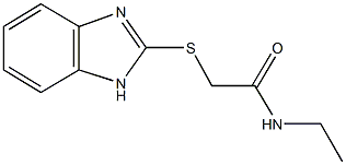 2-(1H-benzimidazol-2-ylsulfanyl)-N-ethylacetamide Structure