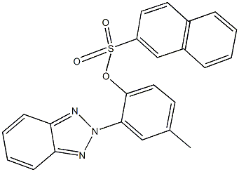 2-(2H-1,2,3-benzotriazol-2-yl)-4-methylphenyl 2-naphthalenesulfonate Structure