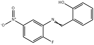 2-[({2-fluoro-5-nitrophenyl}imino)methyl]phenol|