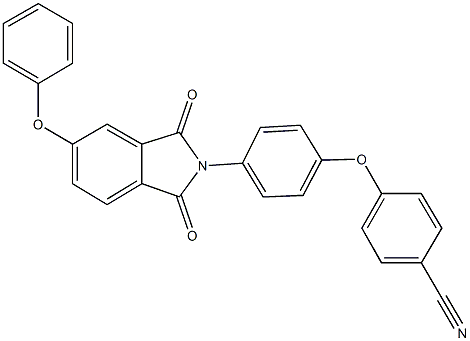 4-[4-(1,3-dioxo-5-phenoxy-1,3-dihydro-2H-isoindol-2-yl)phenoxy]benzonitrile Structure