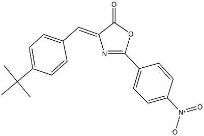 4-(4-tert-butylbenzylidene)-2-{4-nitrophenyl}-1,3-oxazol-5(4H)-one Structure