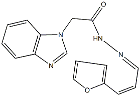 2-(1H-benzimidazol-1-yl)-N'-[3-(2-furyl)-2-propenylidene]acetohydrazide Structure
