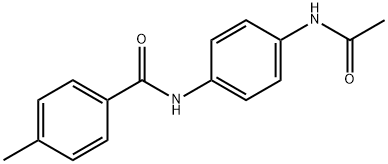 N-[4-(acetylamino)phenyl]-4-methylbenzamide Structure