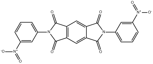 2,6-Bis(3-nitrophenyl)benzo[1,2-c:4,5-c']dipyrrole-1,3,5,7(2H,6H)-tetrone Struktur