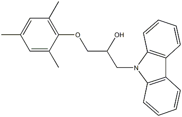 1-(9H-carbazol-9-yl)-3-(mesityloxy)-2-propanol Structure