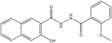 3-hydroxy-N'-(2-methoxybenzoyl)-2-naphthohydrazide Structure