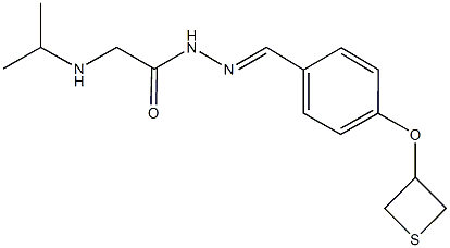 2-(isopropylamino)-N'-[4-(3-thietanyloxy)benzylidene]acetohydrazide|