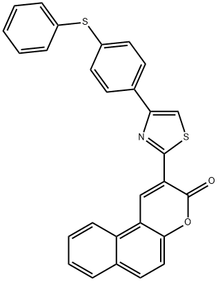 2-{4-[4-(phenylsulfanyl)phenyl]-1,3-thiazol-2-yl}-3H-benzo[f]chromen-3-one|