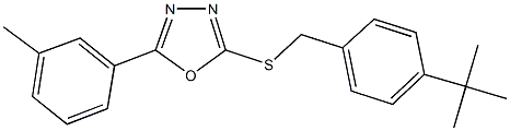 4-tert-butylbenzyl 5-(3-methylphenyl)-1,3,4-oxadiazol-2-yl sulfide|