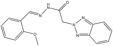 2-(2H-1,2,3-benzotriazol-2-yl)-N'-(2-methoxybenzylidene)acetohydrazide Structure