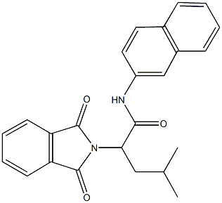 2-(1,3-dioxo-1,3-dihydro-2H-isoindol-2-yl)-4-methyl-N-(2-naphthyl)pentanamide Structure