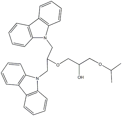 1-[2-(9H-carbazol-9-yl)-1-(9H-carbazol-9-ylmethyl)ethoxy]-3-isopropoxy-2-propanol Structure