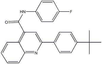 2-(4-tert-butylphenyl)-N-(4-fluorophenyl)-4-quinolinecarboxamide|