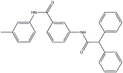 3-[(diphenylacetyl)amino]-N-(3-methylphenyl)benzamide Structure