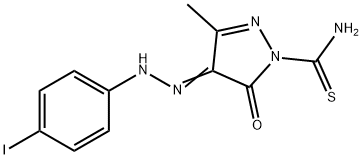 4-[(4-iodophenyl)hydrazono]-3-methyl-5-oxo-4,5-dihydro-1H-pyrazole-1-carbothioamide|