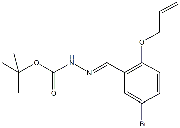 tert-butyl 2-[2-(allyloxy)-5-bromobenzylidene]hydrazinecarboxylate Structure