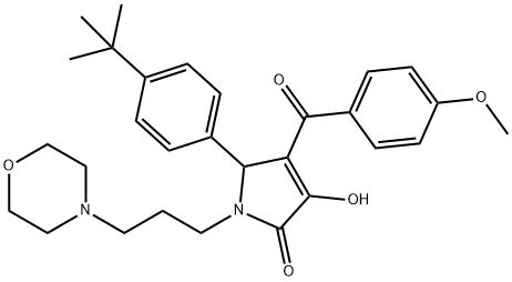 5-(4-tert-butylphenyl)-3-hydroxy-4-(4-methoxybenzoyl)-1-[3-(4-morpholinyl)propyl]-1,5-dihydro-2H-pyrrol-2-one|