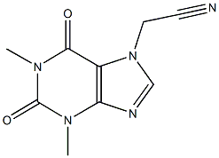 2-(1,3-dimethyl-2,6-dioxo-1,2,3,6-tetrahydro-7H-purin-7-yl)acetonitrile Struktur