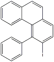 3-ヨード-4-フェニルフェナントレン 化学構造式