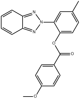 2-(2H-1,2,3-benzotriazol-2-yl)-4-methylphenyl 4-methoxybenzoate Structure