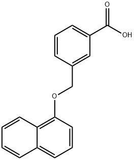 3-[(1-naphthyloxy)methyl]benzoic acid Structure