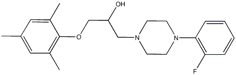 1-[4-(2-fluorophenyl)-1-piperazinyl]-3-(mesityloxy)-2-propanol|