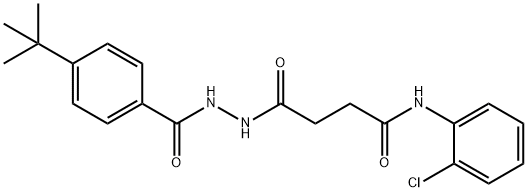 4-[2-(4-tert-butylbenzoyl)hydrazino]-N-(2-chlorophenyl)-4-oxobutanamide|