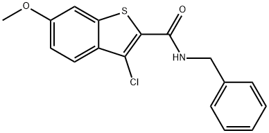 N-benzyl-3-chloro-6-methoxy-1-benzothiophene-2-carboxamide Structure