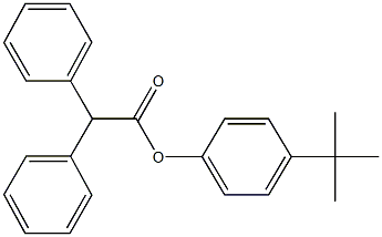 4-tert-butylphenyl diphenylacetate Struktur